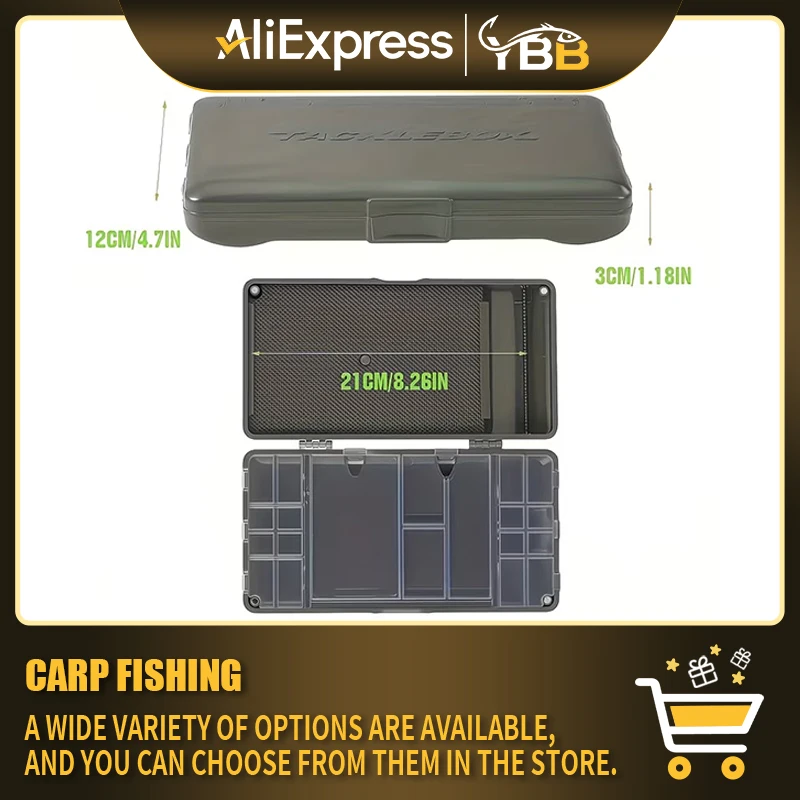 Carp Fishing Tackle Box with Multi-Compartment, Durable ABS, Secure Magnet Closure, Holds 37 Rigs & Accessories for Organized Fi
Carp Fishing Tackle Box with Multi-Compartment, Durable ABS, Secure Magnet Closure, Holds 37 Rigs & Accessories for Organized Fi