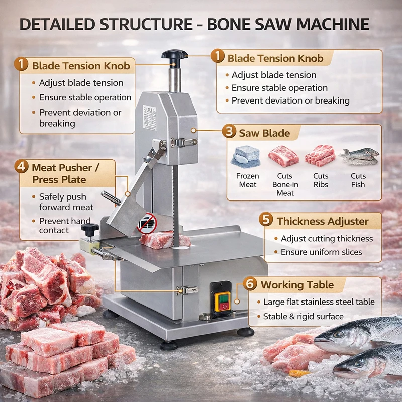 Lamb Chop Splitter Bone Saw Machine Bone Sawing Machine Frozen Meat Slicer Bone Cutting Machine Hard Food Cutter Machine
Lamb Chop Splitter Bone Saw Machine Bone Sawing Machine Frozen Meat Slicer Bone Cutting Machine Hard Food Cutter Machine