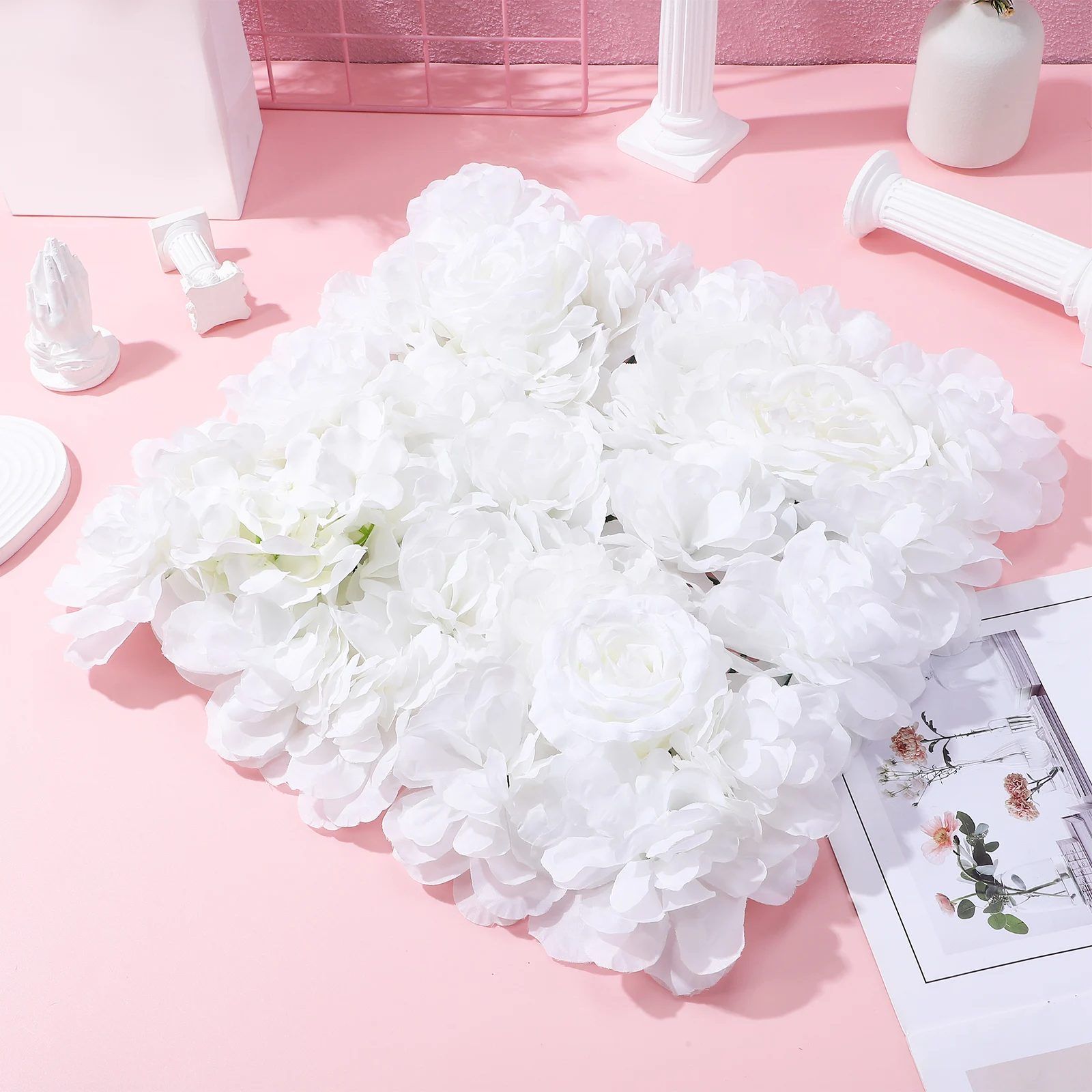 6 Pcs Flower Arrangement Wall Decoration Floral Backdrop Board White Silk Cloth Artificial Wedding Flowers Baby 
6 Pcs Flower Arrangement Wall Decoration Floral Backdrop Board White Silk Cloth Artificial Wedding Flowers Baby