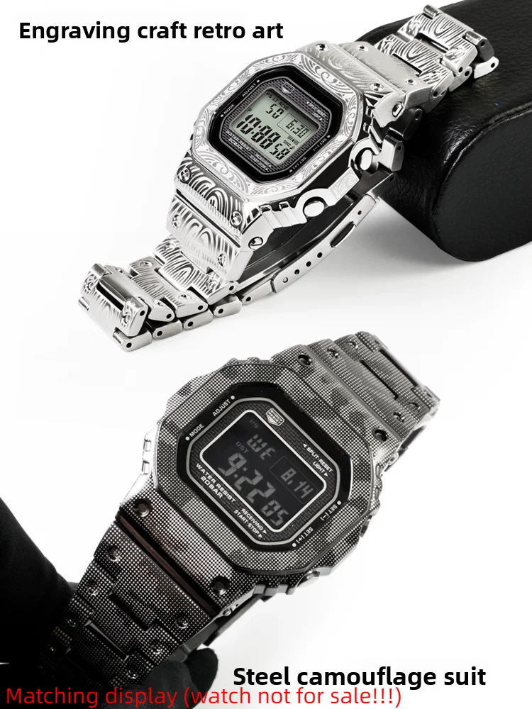 Камуфляжный DW5600 5610, металлический корпус из нержавеющей стали для Casio DW-5600 GW-M5610, набор модов «сделай сам», титановые детали для часов, аксессуары
Камуфляжный DW5600 5610, металлический корпус из нержавеющей стали для Casio DW-5600 GW-M5610, набор модов «сделай сам», титановые детали для часов, аксессуары