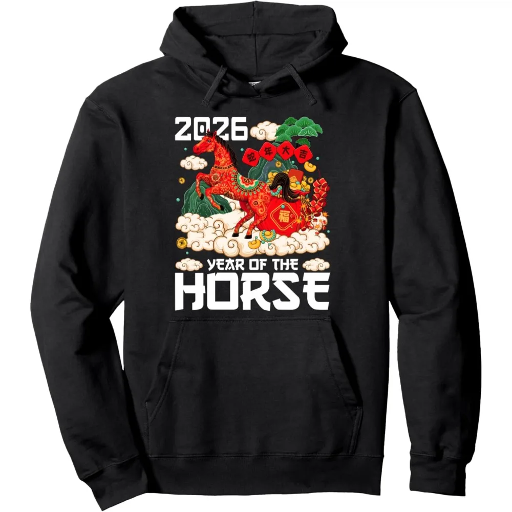 Year of The Horse 2026 Happy Chinese Lunar New Year 2026 Pullover Women Hoodie Oversized Hoodie Ropa De Mujer Sweatshirt
Year of The Horse 2026 Happy Chinese Lunar New Year 2026 Pullover Women Hoodie Oversized Hoodie Ropa De Mujer Sweatshirt