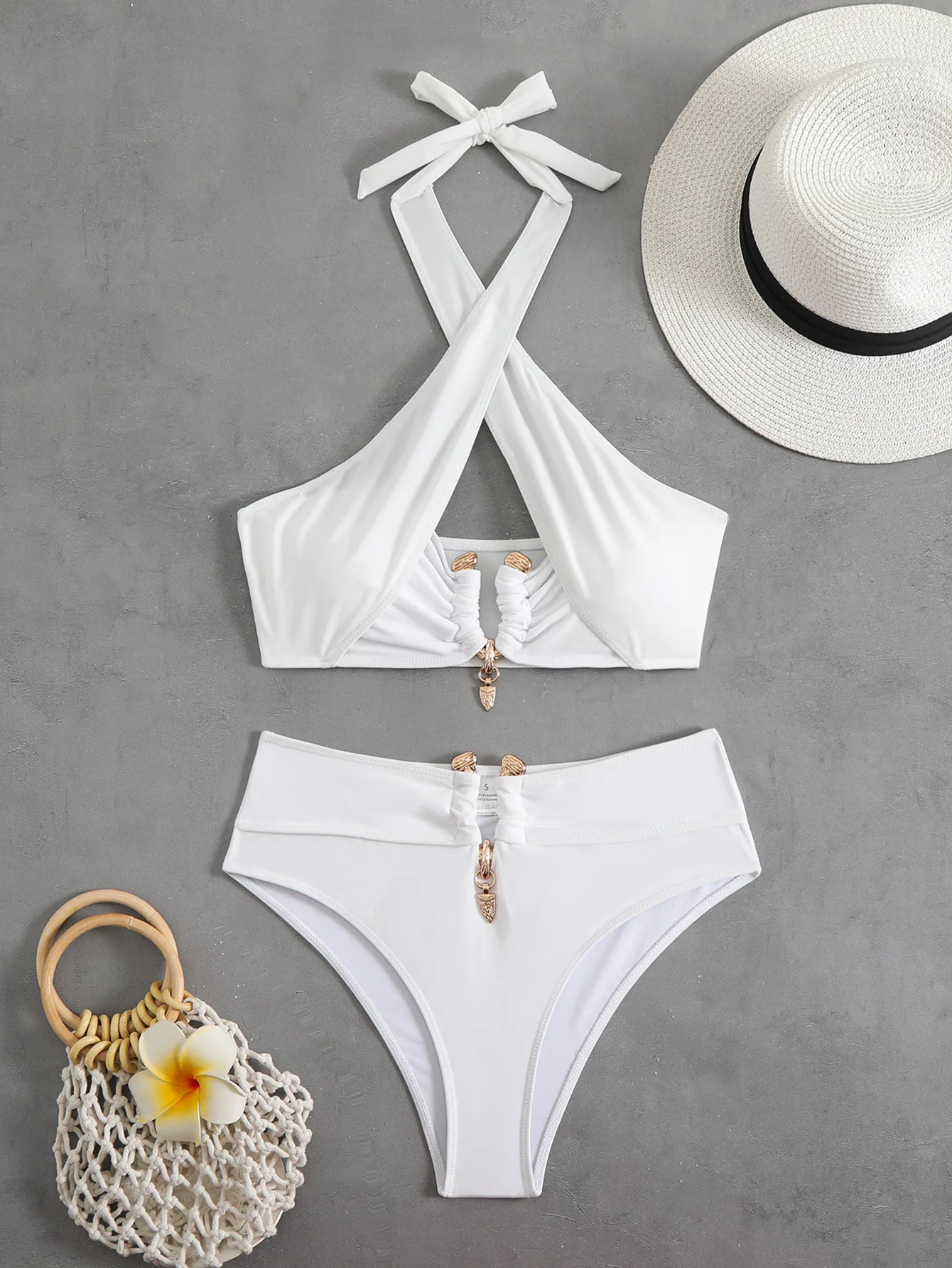 Сексуальные комплекты бикини с металлическим узором Sanke, сетчатые комплекты из двух предметов, купальники с высокой талией, пляжная одежда, купальный костюм, купальники, бикини 
Сексуальные комплекты бикини с металлическим узором Sanke, сетчатые комплекты из двух предметов, купальники с высокой талией, пляжная одежда, купальный костюм, купальники, бикини