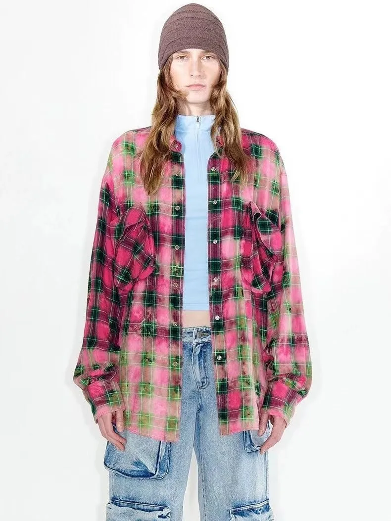 Retro Faded Casual Plaid Long Sleeve Shirt Design Sensation Half Skirt Set Spring New Arrival Women's Cotton Polyester Blend
Retro Faded Casual Plaid Long Sleeve Shirt Design Sensation Half Skirt Set Spring New Arrival Women's Cotton Polyester Blend