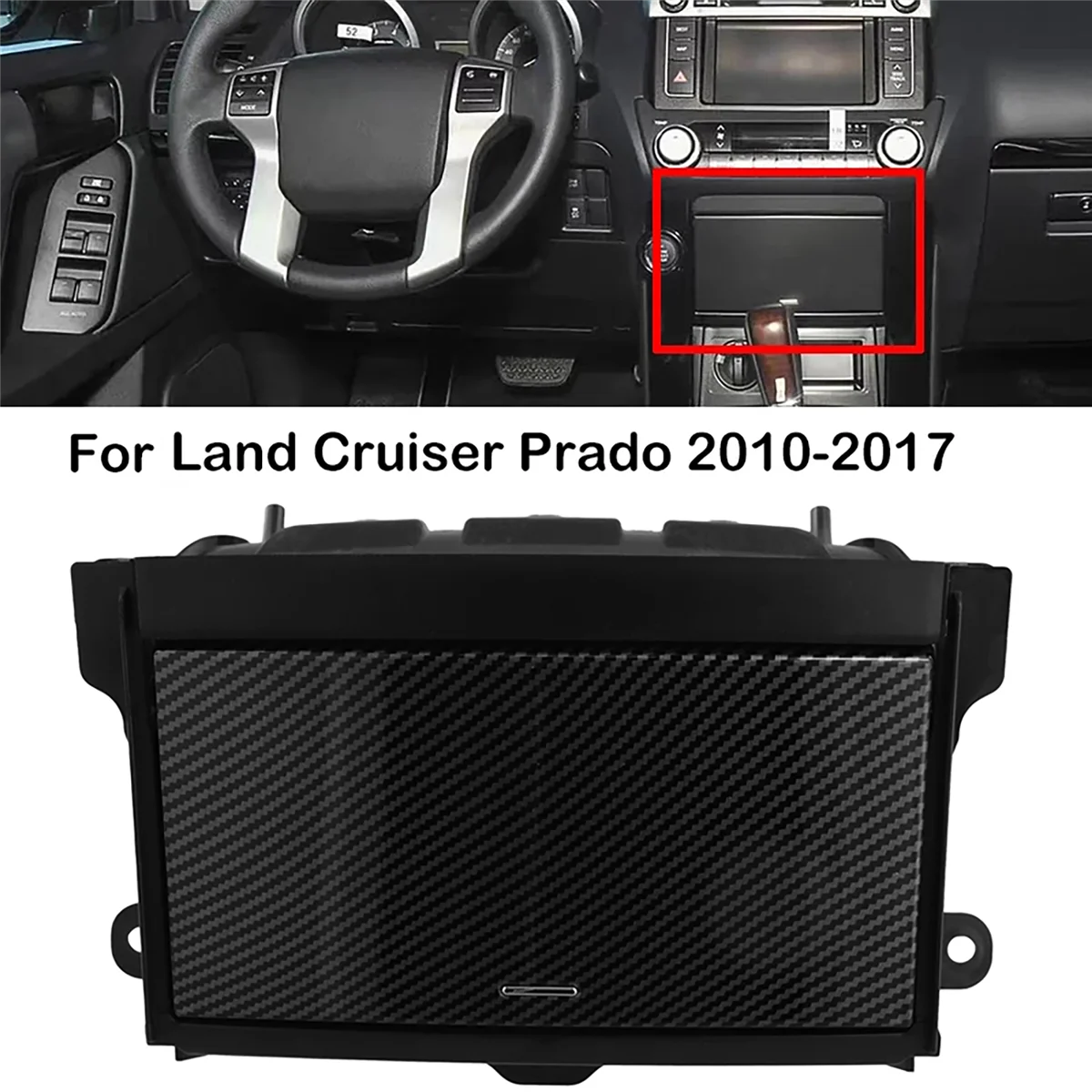 Car Interior Dashboard Storage Box Center Console Glove Box CD Box for Toyota Land Cruiser Prado 2010 2011-2017,A
Car Interior Dashboard Storage Box Center Console Glove Box CD Box for Toyota Land Cruiser Prado 2010 2011-2017,A