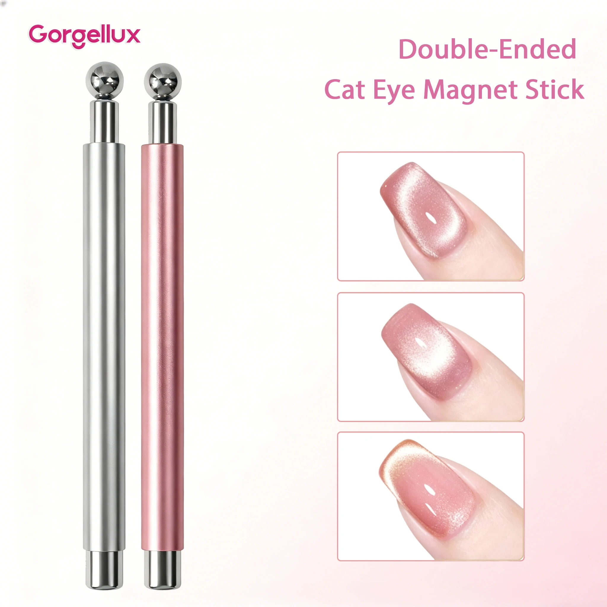 Gorgellux Dual-Ended Magnet Pen Cat Eye Nail Polish Suction Steel Ball Special Magnet Pen Strong Round Nails Tools Salon 1/2pc
Gorgellux Dual-Ended Magnet Pen Cat Eye Nail Polish Suction Steel Ball Special Magnet Pen Strong Round Nails Tools Salon 1/2pc