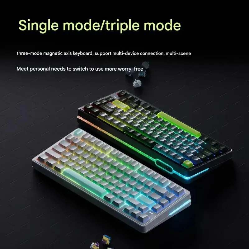 Механическая клавиатура VGN NEON HE Pro с ультрамагнитным переключателем, 0,1 мс, режим задержки TRI, алюминиевый сплав, трехтипная игровая киберспортивная клавиатура
Механическая клавиатура VGN NEON HE Pro с ультрамагнитным переключателем, 0,1 мс, режим задержки TRI, алюминиевый сплав, трехтипная игровая киберспортивная клавиатура