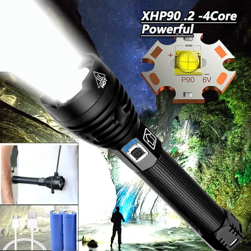 XHP90 самый мощный фонарик светодиодный USB, перезаряжаемый телефон XHP90 XHP50 XHP70, ручная лампа 18650/26650, тактические фонарики
XHP90 самый мощный фонарик светодиодный USB, перезаряжаемый телефон XHP90 XHP50 XHP70, ручная лампа 18650/26650, тактические фонарики