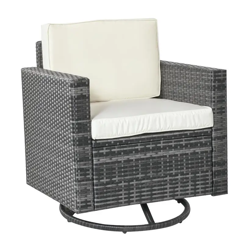 Outdoor Swivel Rocker, PE Wicker Dining Chair, 360 Degree Swivel Patio Glider with Cushions for Backyard, Lawn, Garden, Deck, Porch, Steel Frame, Cream White
Outdoor Swivel Rocker, PE Wicker Dining Chair, 360 Degree Swivel Patio Glider with Cushions for Backyard, Lawn, Garden, Deck, Porch, Steel Frame, Cream White
