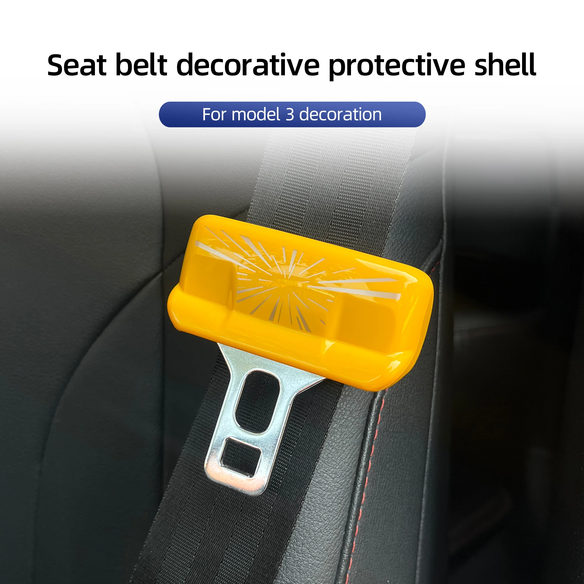 Stylish Seat Belt Buckle Accessory for Tesla Model 3 2017-2025, Clip-on, No Damage, Easy Install, Interior Decor
Stylish Seat Belt Buckle Accessory for Tesla Model 3 2017-2025, Clip-on, No Damage, Easy Install, Interior Decor