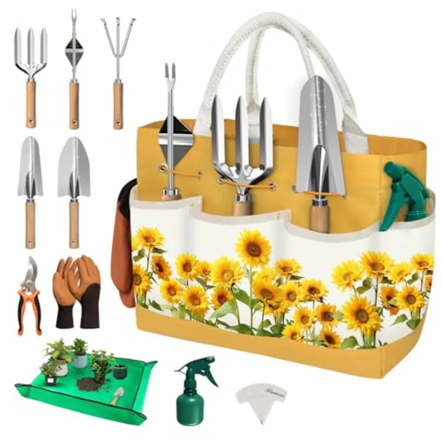 22Pcs Gardening Tools Set for Women Heavy Duty Garden Hand Tool Kit, Gifts for Mothers Day Mom Beginner Gardening Accessories w
22Pcs Gardening Tools Set for Women Heavy Duty Garden Hand Tool Kit, Gifts for Mothers Day Mom Beginner Gardening Accessories w