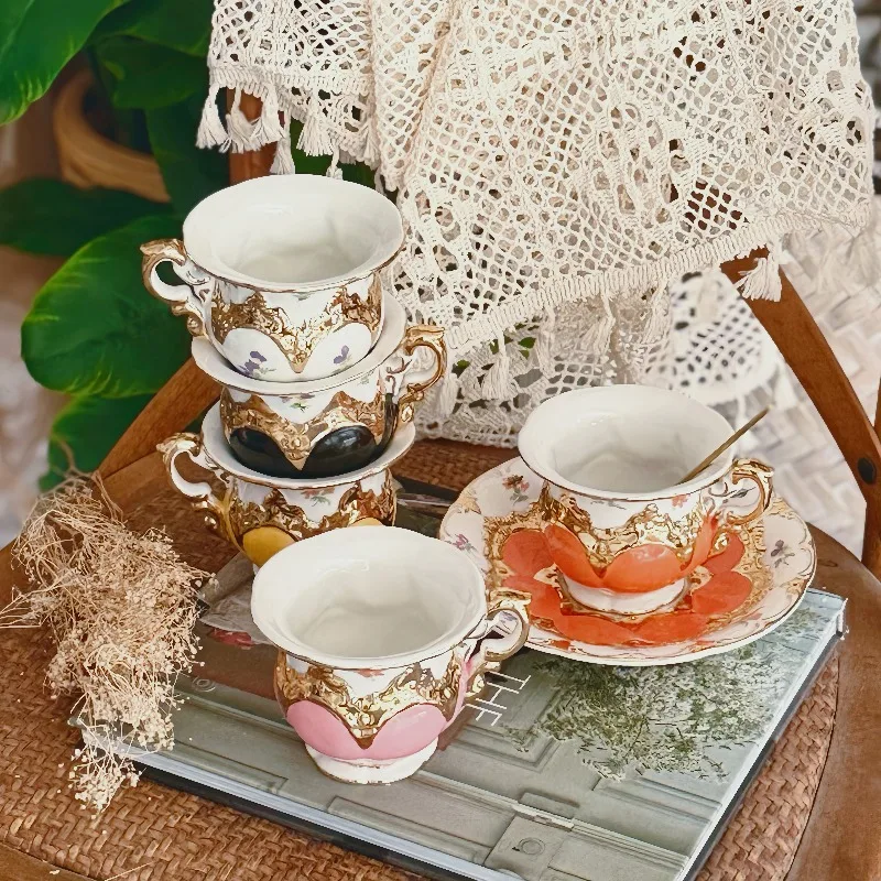 French style Tea Bowl Coffee Mugs Ceramic With Saucer Turkish Tea Cup Set Cup of Coffee Turkey Bone China Thin Ceramics Pottery
French style Tea Bowl Coffee Mugs Ceramic With Saucer Turkish Tea Cup Set Cup of Coffee Turkey Bone China Thin Ceramics Pottery