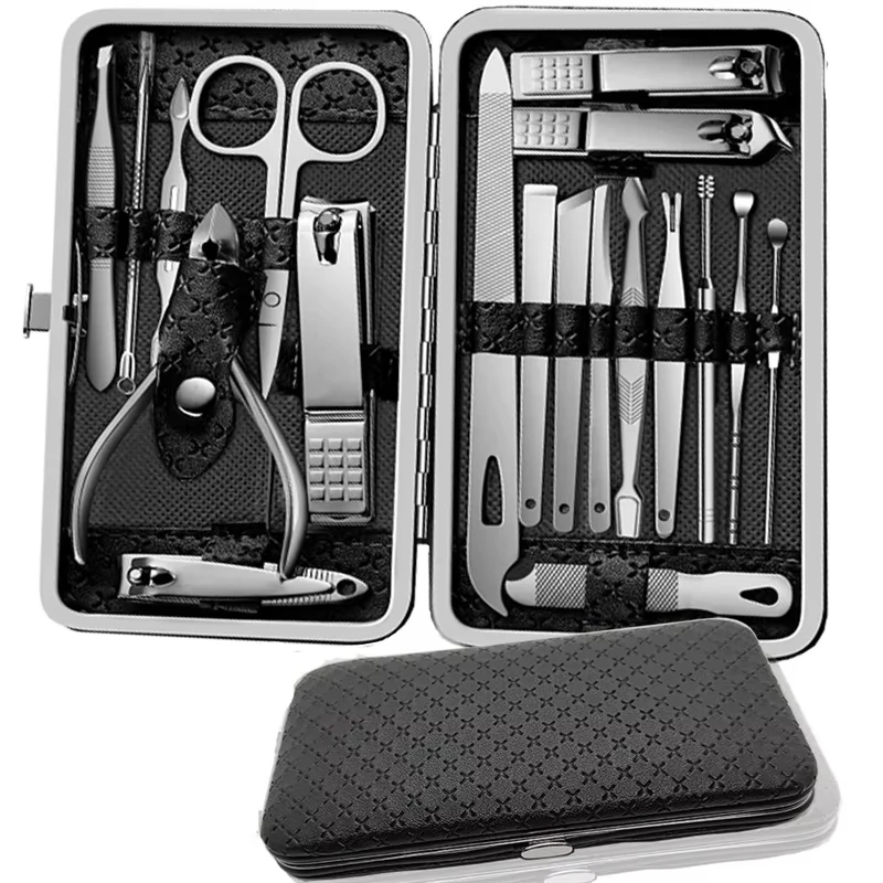 Manicure Set 19 pcs Full Function Kit Professional Stainless Steel Pedicure Sets Nail Clipper With Portable Case Idea Gift
Manicure Set 19 pcs Full Function Kit Professional Stainless Steel Pedicure Sets Nail Clipper With Portable Case Idea Gift