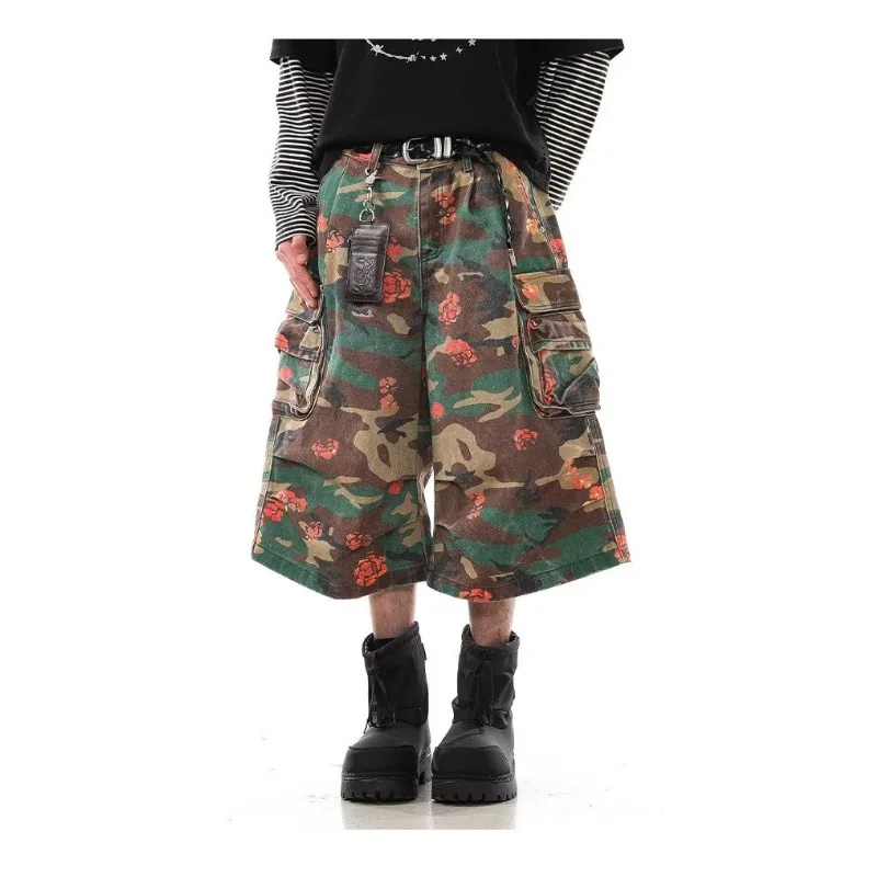 Men's Jeans Man Pants Retro American Camo Cargo Denim Trousers Loose Fit Straight Leg Streetwear Summer Cropped Pants
Men's Jeans Man Pants Retro American Camo Cargo Denim Trousers Loose Fit Straight Leg Streetwear Summer Cropped Pants
