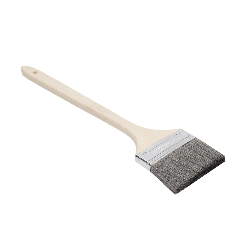 Wooden-handled stainless steel wire paint brush, industrial rust-removing wooden-handled brush, barbecue grill wire brush
Wooden-handled stainless steel wire paint brush, industrial rust-removing wooden-handled brush, barbecue grill wire brush