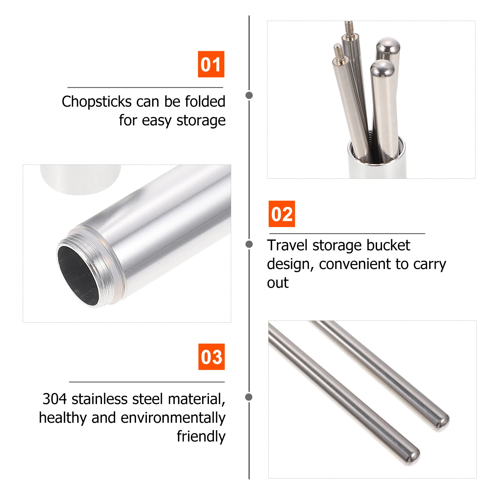 1 set 1 Set Stainless Steel Tableware Set Foldable Cutlery Kit Portable Dinnerware For Indoor Outdoor Parties Wedding
1 set 1 Set Stainless Steel Tableware Set Foldable Cutlery Kit Portable Dinnerware For Indoor Outdoor Parties Wedding
