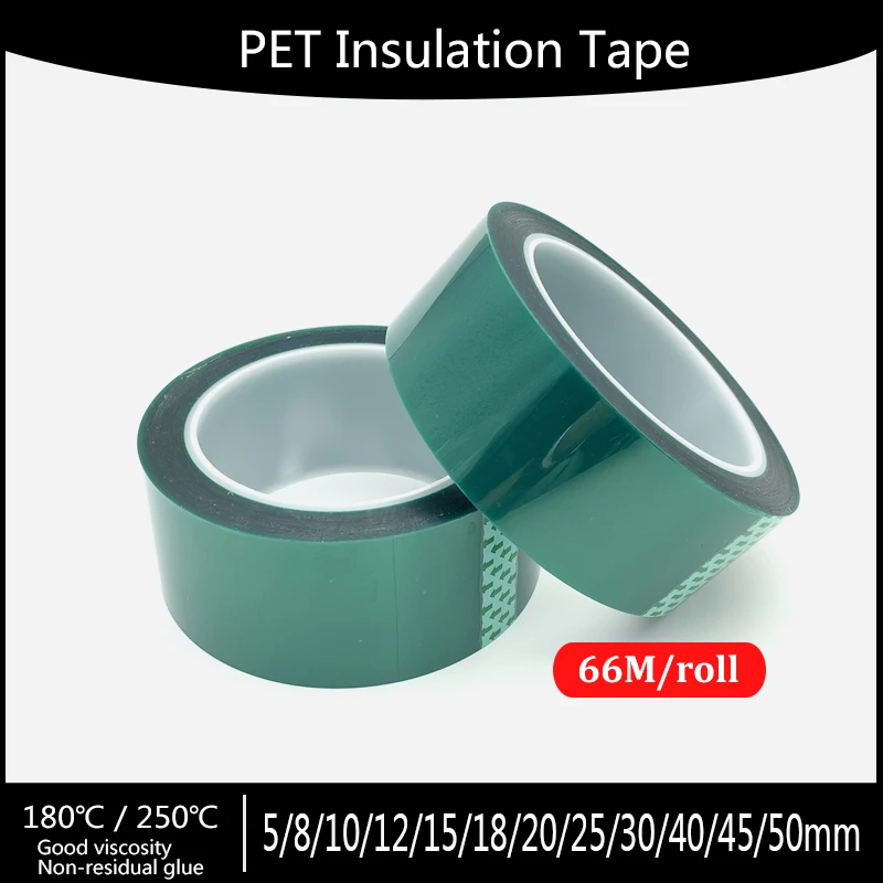 Green Polyester Hi-Temp Masking Tape PET Tape With Silicone Adhesive, Ideal For Painting, Powder Coating, Circuit Boards
Green Polyester Hi-Temp Masking Tape PET Tape With Silicone Adhesive, Ideal For Painting, Powder Coating, Circuit Boards