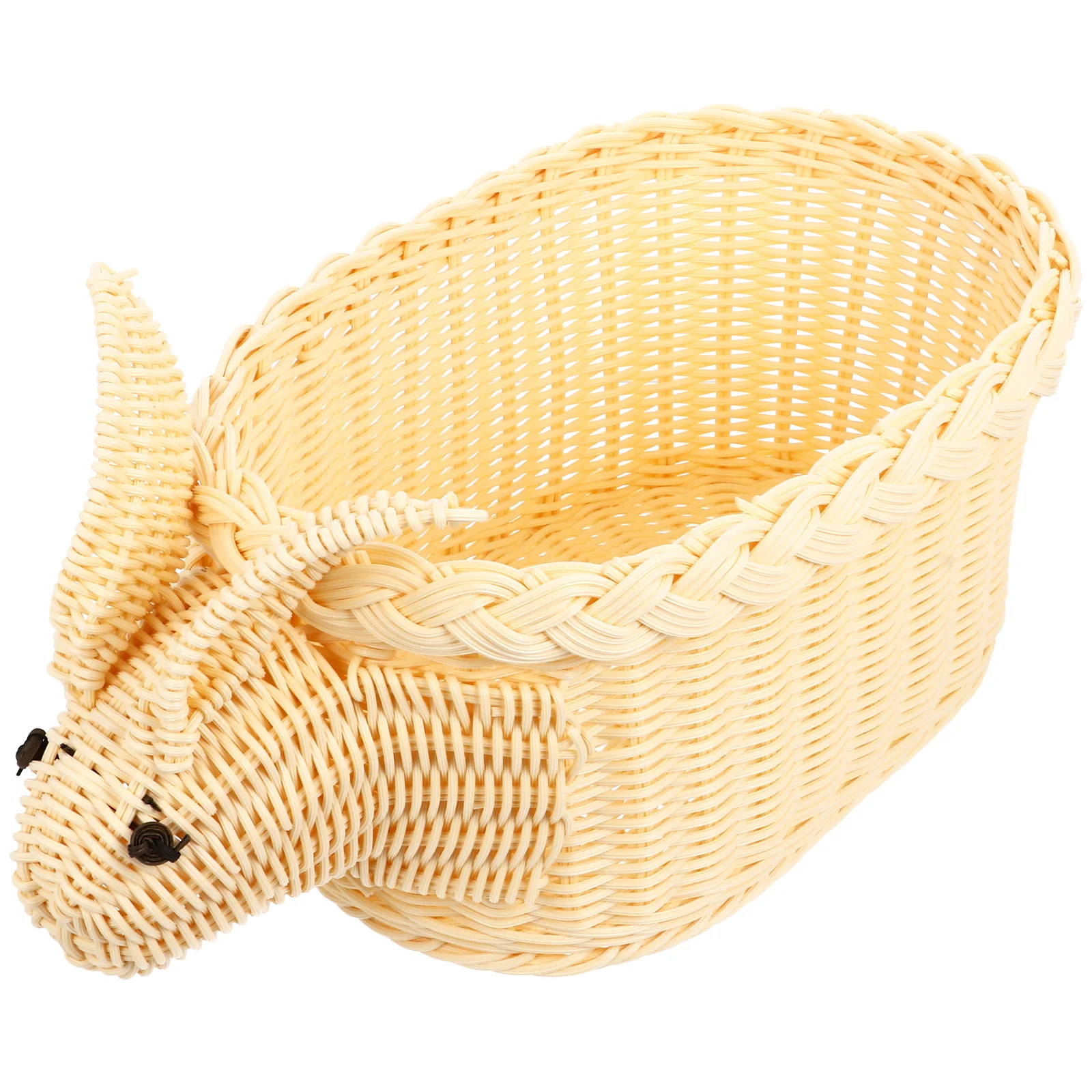 Easter Rattan Weaving Storage Basket Cartoon Animal Candy Fruit Holder Snack Organizer Decorative Storage Basket
Easter Rattan Weaving Storage Basket Cartoon Animal Candy Fruit Holder Snack Organizer Decorative Storage Basket