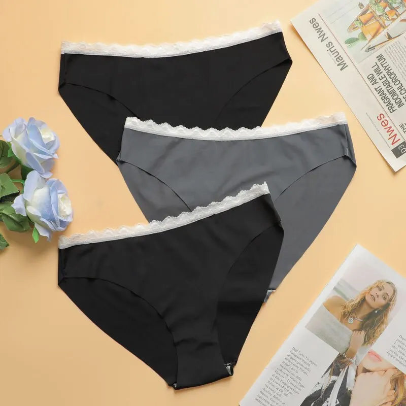 1PC Female Ice Silk Comfortable Panties Antibacterial Crotch Lace Low Waist Solid Women's Soft Underpants
1PC Female Ice Silk Comfortable Panties Antibacterial Crotch Lace Low Waist Solid Women's Soft Underpants