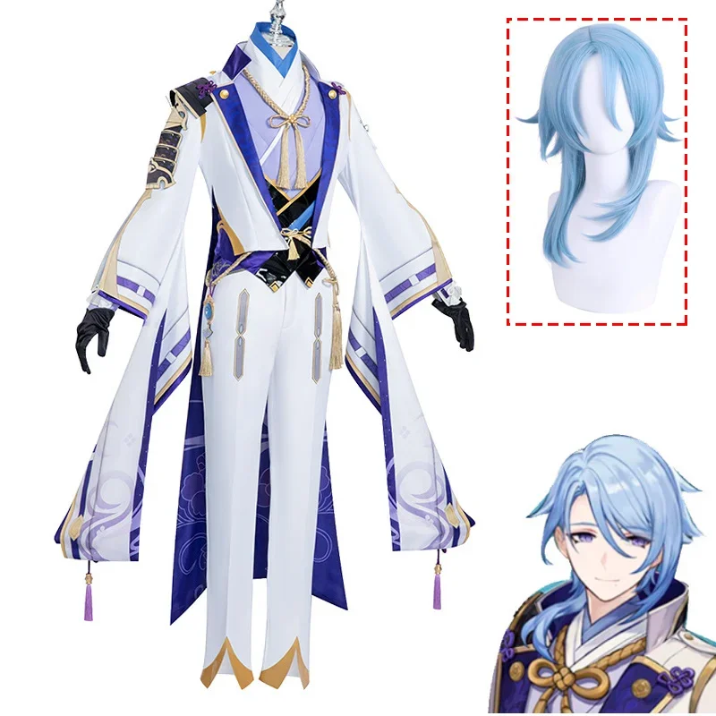 Genshin Impact Kamisato Ayato Cosplay Costume Game Wigs Outfits Halloween Carnival Ayato Kamisato Costume Full Sets
Genshin Impact Kamisato Ayato Cosplay Costume Game Wigs Outfits Halloween Carnival Ayato Kamisato Costume Full Sets