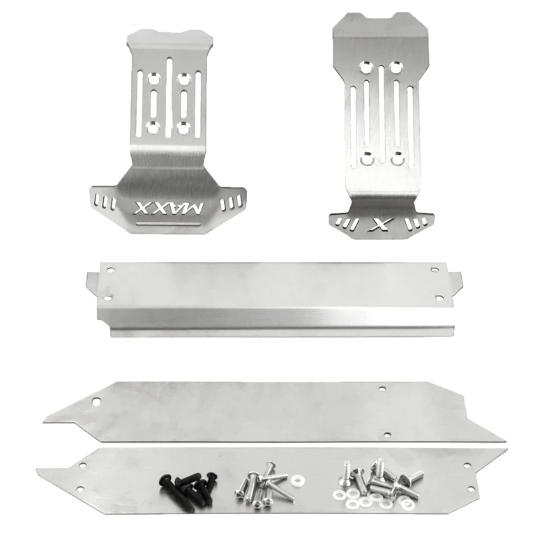 Stainless Steel Front And Rear Chassis Armor Skid Plate Protector For TRAXXAS 1/10 MAXX RC Car Replacement Spare Parts
Stainless Steel Front And Rear Chassis Armor Skid Plate Protector For TRAXXAS 1/10 MAXX RC Car Replacement Spare Parts
