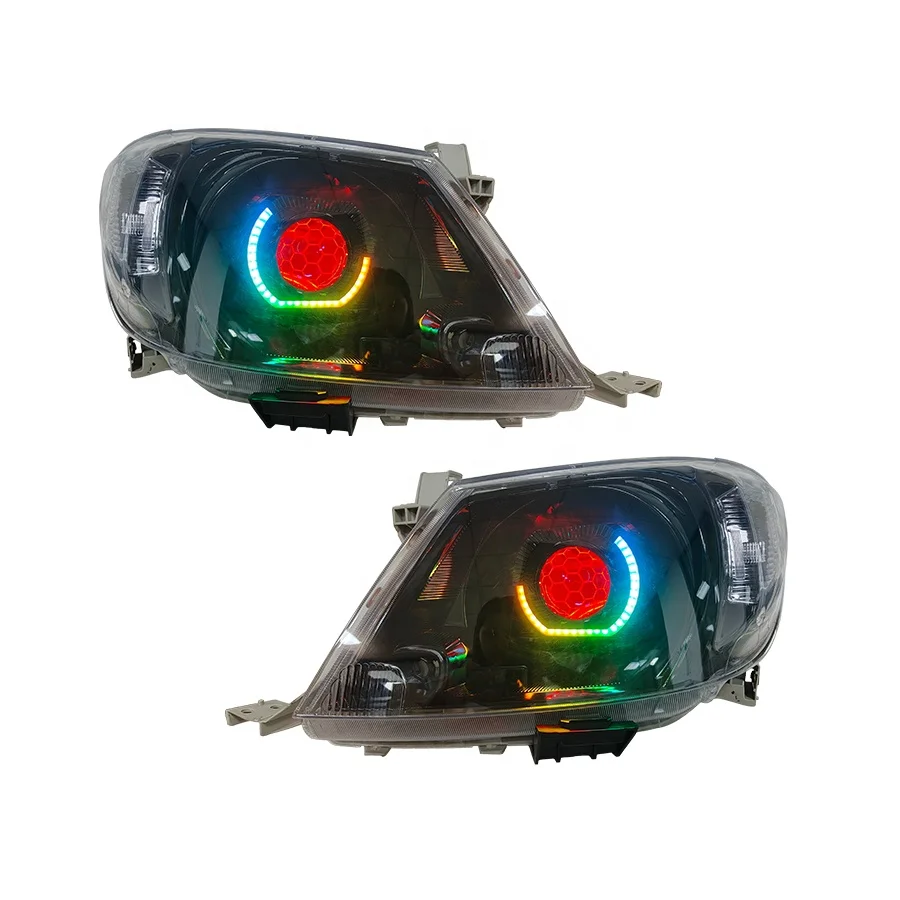 2005-2011 Hilux Vigo Pickup RGBW Angry Eyes High Low Beam Led Headlights Indicator Turning signal Auto Lighting System
2005-2011 Hilux Vigo Pickup RGBW Angry Eyes High Low Beam Led Headlights Indicator Turning signal Auto Lighting System