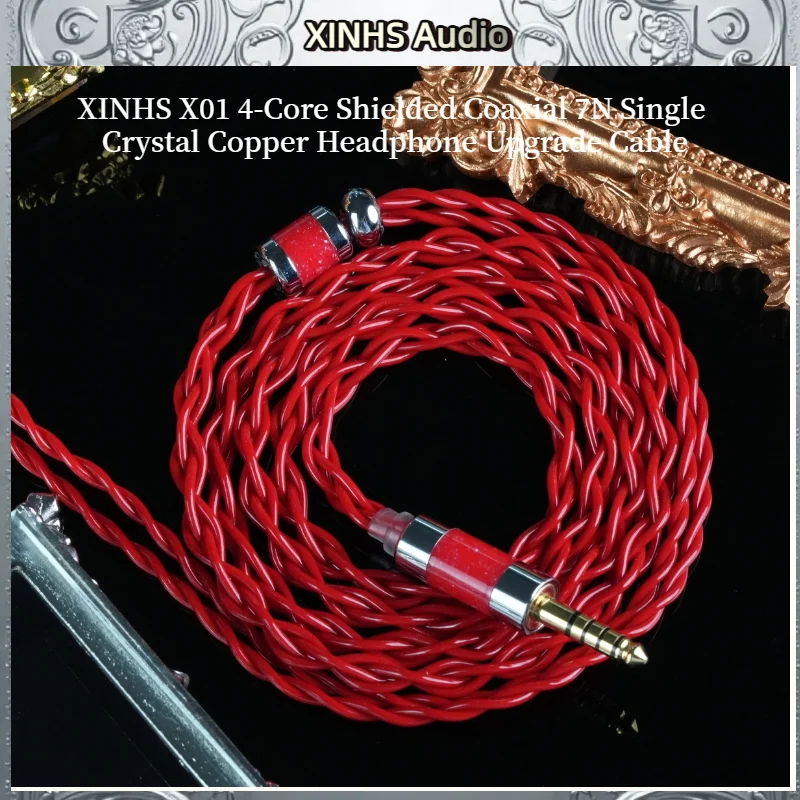 XINHS X01 4-Core Shielded Coaxial 7N Single Crystal Copper Headphone Upgrade Cable 0.78 2pin/HD650/IE900/QDC/MMCX,2.5/3.5/4.4mm
XINHS X01 4-Core Shielded Coaxial 7N Single Crystal Copper Headphone Upgrade Cable 0.78 2pin/HD650/IE900/QDC/MMCX,2.5/3.5/4.4mm