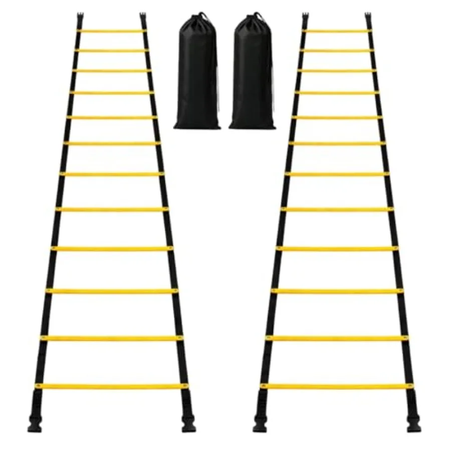 Tangle Free Agility Ladder, Fixed, Heavy Duty Speed and Footwork Training Ladder for Football Soccer Basketball Drills, Portabl
Tangle Free Agility Ladder, Fixed, Heavy Duty Speed and Footwork Training Ladder for Football Soccer Basketball Drills, Portabl