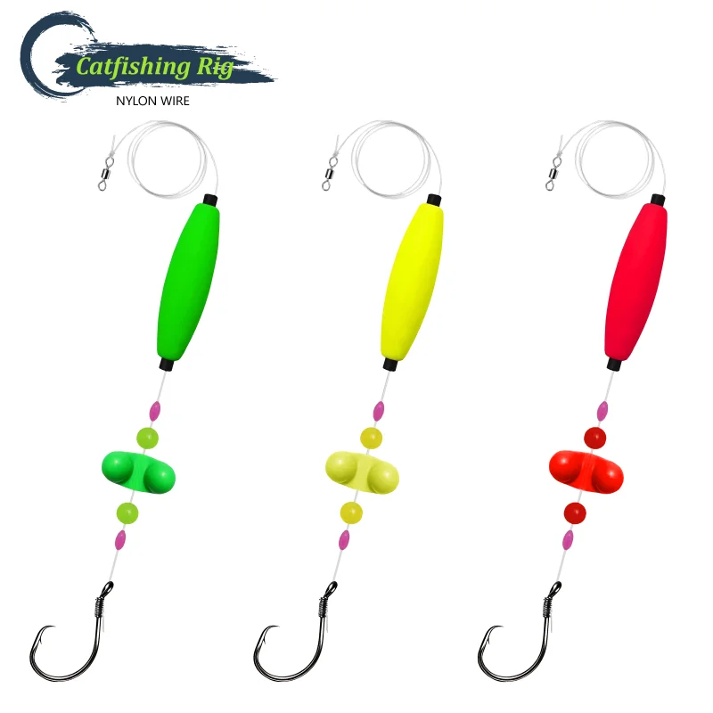 3Pcs Pre-Rigged Catfish Float Rig Set Carolina Rig with Bobber Beads And Hooks Fishing Tackle for Bass Freshwater Saltwater
3Pcs Pre-Rigged Catfish Float Rig Set Carolina Rig with Bobber Beads And Hooks Fishing Tackle for Bass Freshwater Saltwater
