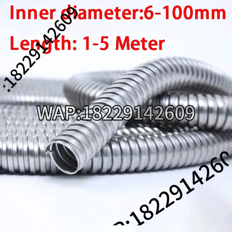 Diameter 6-100mm 304 Stainless Steel Corrugated Pipe Wire Line Cable Conduit Protect Hose Tube Length 1-5 Meter
Diameter 6-100mm 304 Stainless Steel Corrugated Pipe Wire Line Cable Conduit Protect Hose Tube Length 1-5 Meter