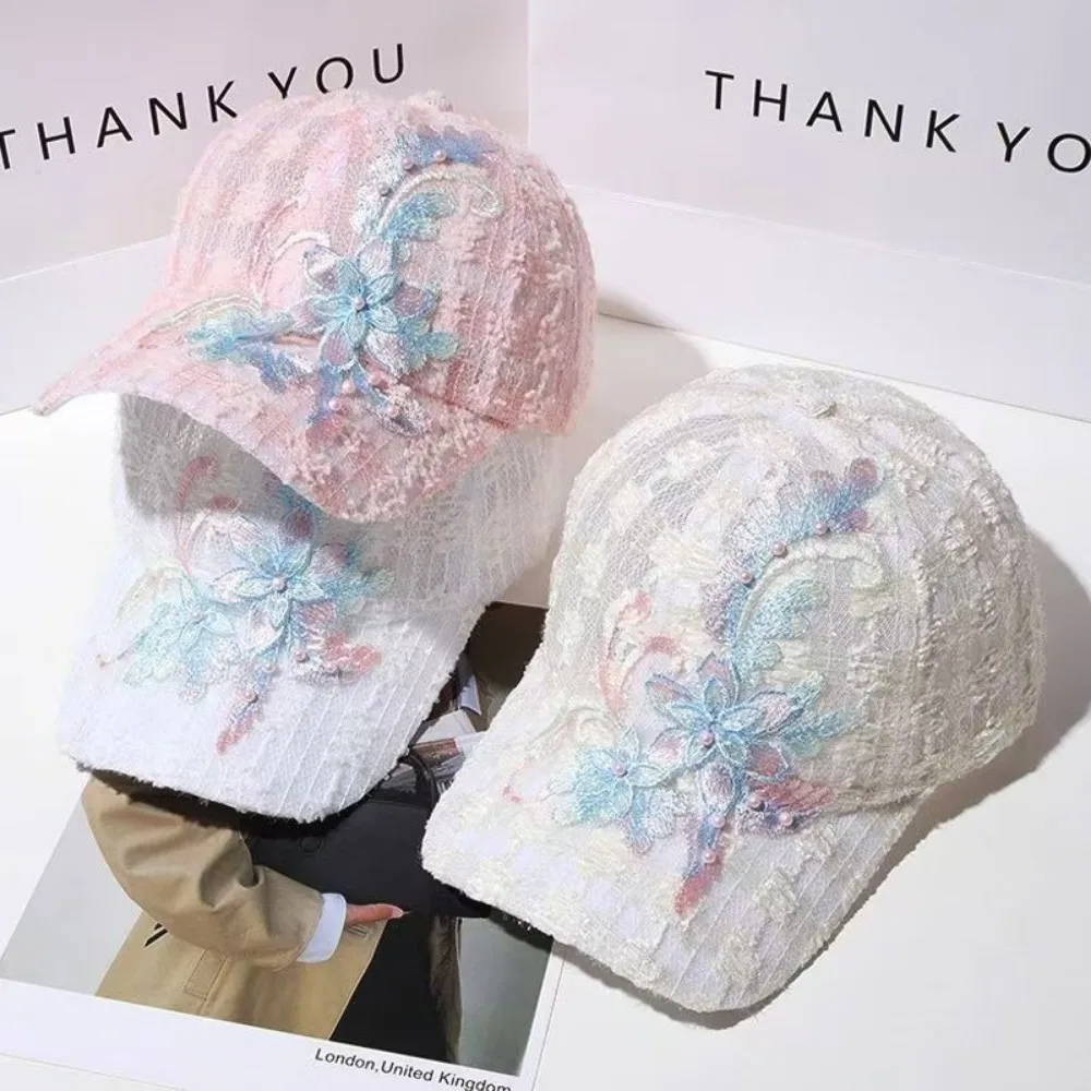 New Mesh Baseball Cap Breathable Thin Section Duck Tongue Hat Embroidered Flowers Lace Sunscreen Hat Spring and Summer
New Mesh Baseball Cap Breathable Thin Section Duck Tongue Hat Embroidered Flowers Lace Sunscreen Hat Spring and Summer