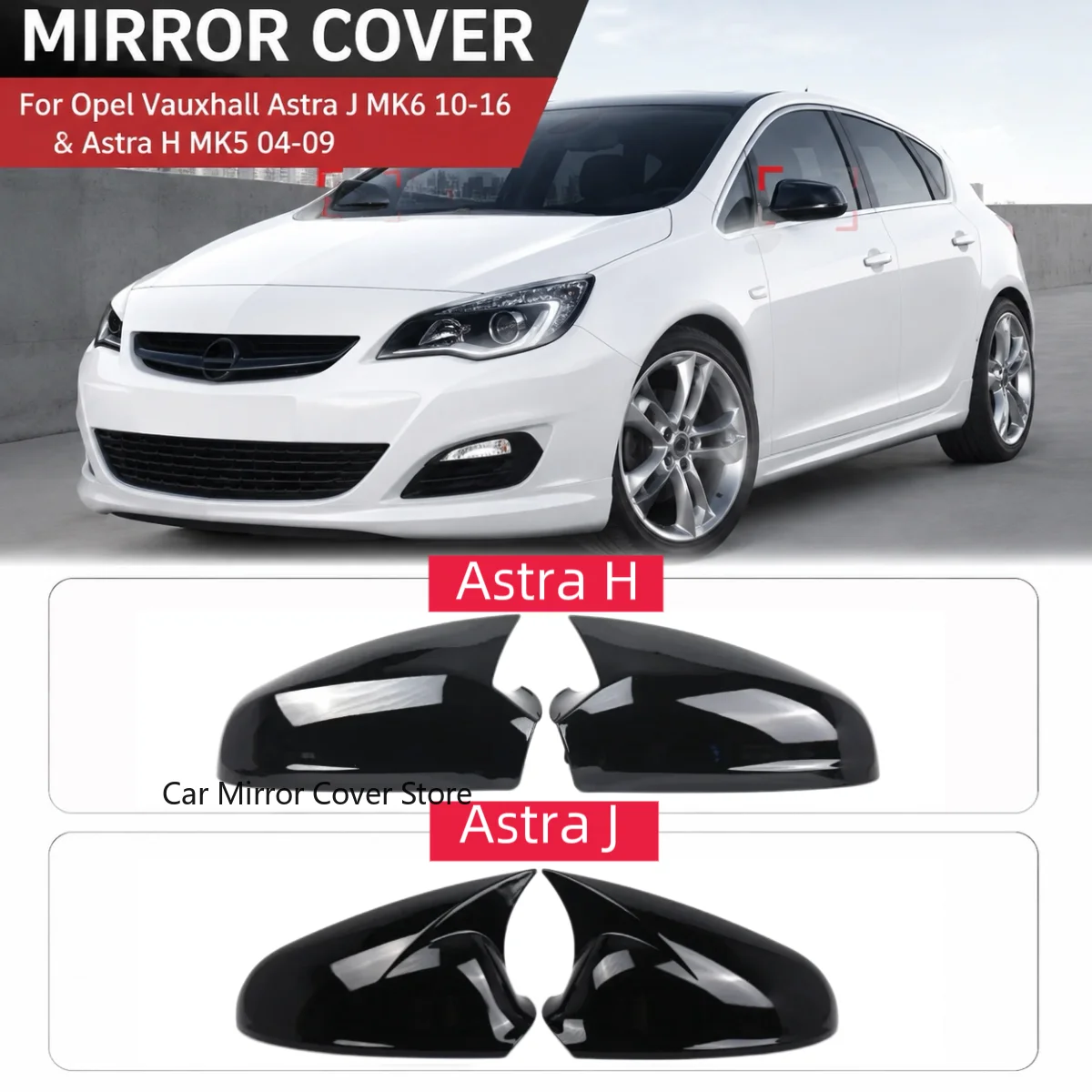 For Vauxhall Opel MK6 2010-2016 & MK5 2004-2009 Glossy Black Add on Side Wing Mirror Cover Cap
For Vauxhall Opel MK6 2010-2016 & MK5 2004-2009 Glossy Black Add on Side Wing Mirror Cover Cap