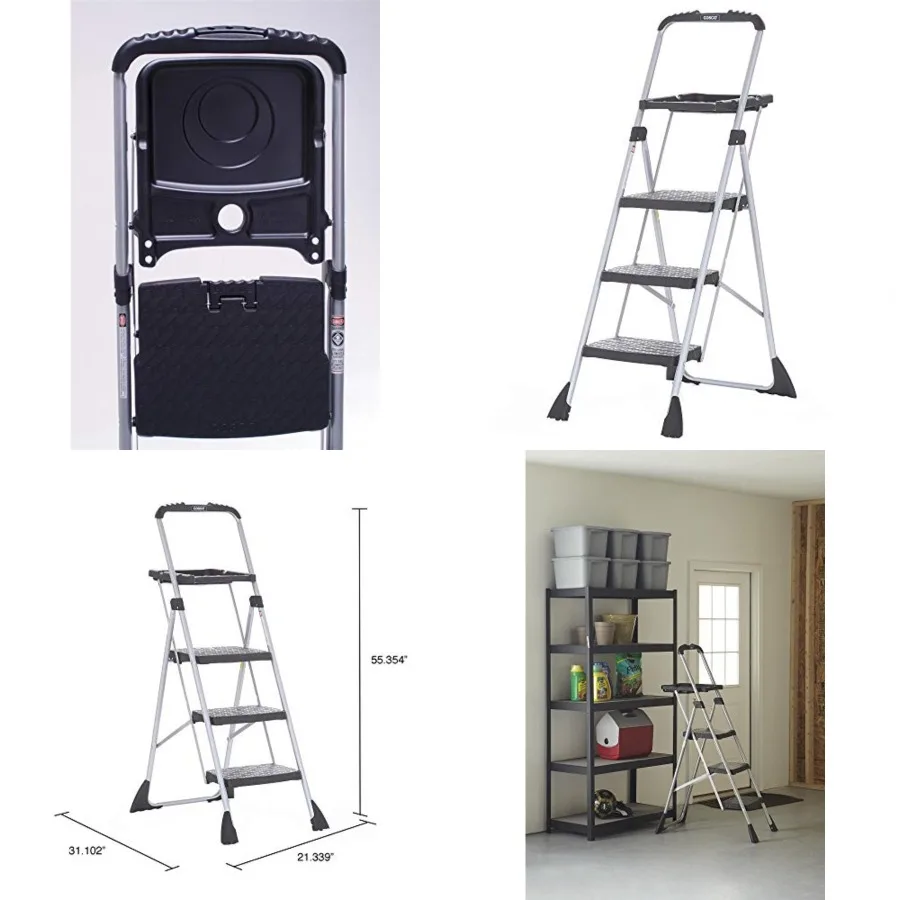 Max Steel Work Platform, Easy Fold One-Hand Lock, Convenient Project Trays, Stable and Secure, ANSI Rated 225 lbs, 10 Year Warr
Max Steel Work Platform, Easy Fold One-Hand Lock, Convenient Project Trays, Stable and Secure, ANSI Rated 225 lbs, 10 Year Warr