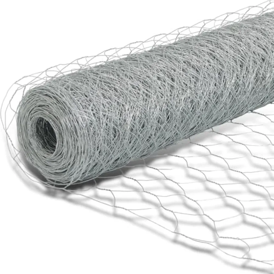 Poultry netting for garden fence barrier use, galvanized steel hexagonal chicken wire mesh, silver-gray, rust-resistant and dur
Poultry netting for garden fence barrier use, galvanized steel hexagonal chicken wire mesh, silver-gray, rust-resistant and dur