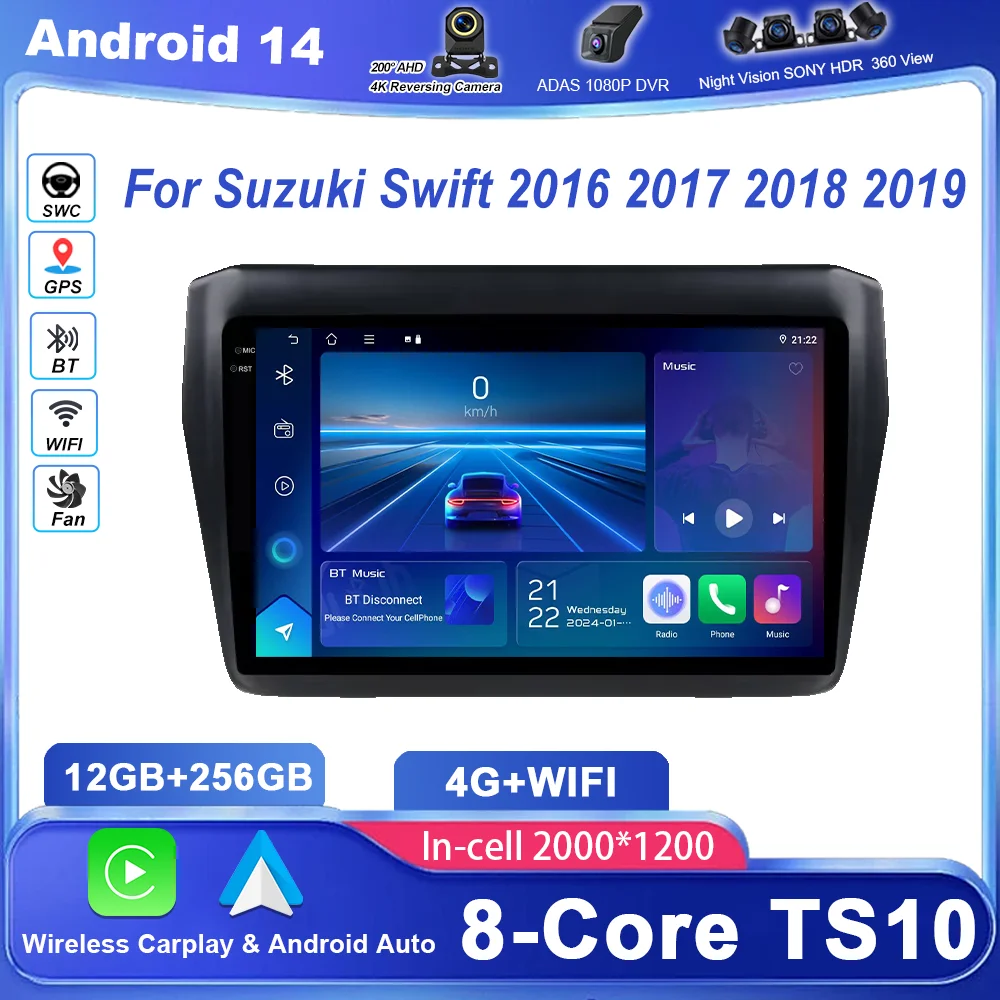 Android 14 Car Multimedia Player For Suzuki Swift 2016 2017 2018 2019 2020 2021 Auto Navigation GPS Radio Multimedia Player 2din
Android 14 Car Multimedia Player For Suzuki Swift 2016 2017 2018 2019 2020 2021 Auto Navigation GPS Radio Multimedia Player 2din