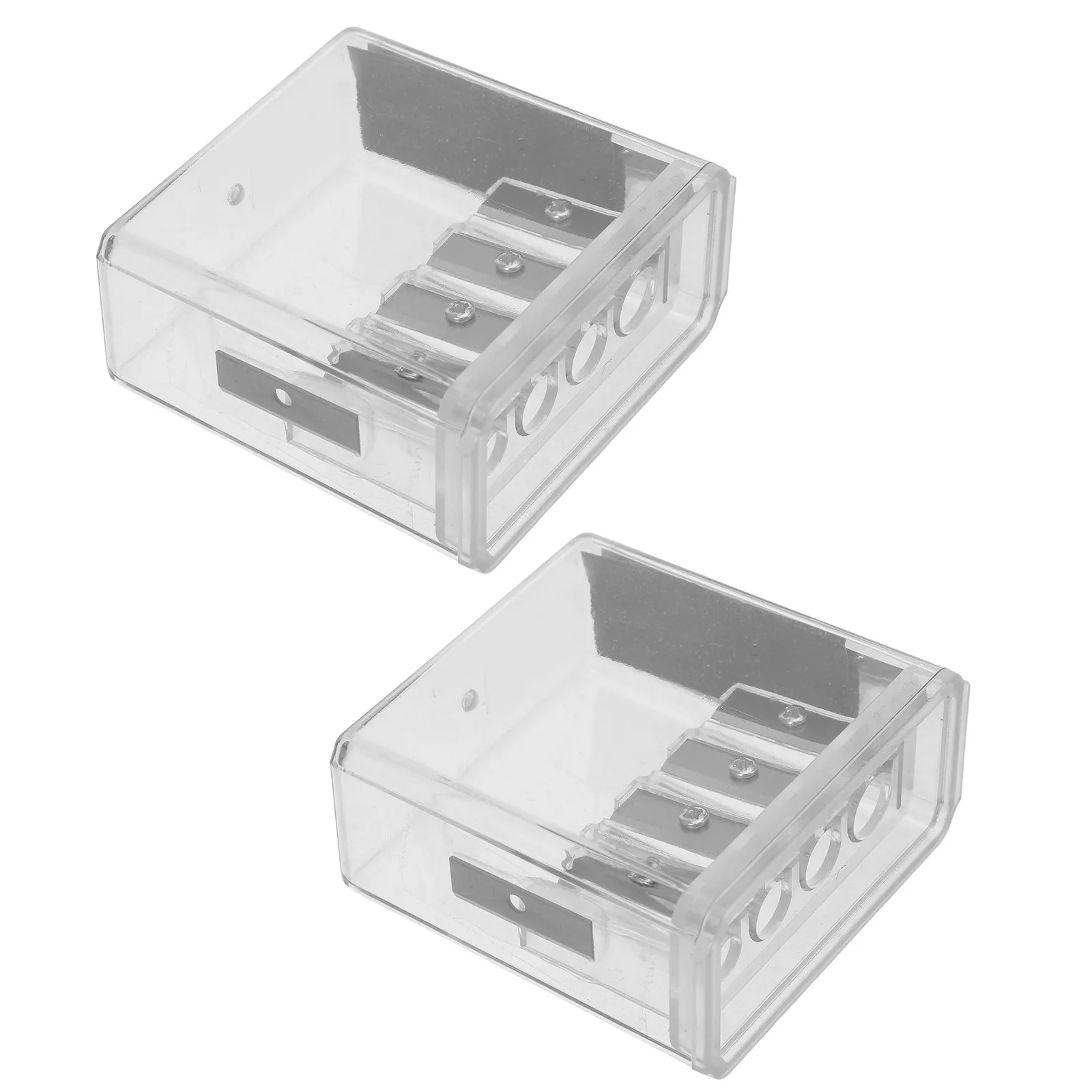 2Pcs Artist Pencil Sharpener Manual Art Sharpener Transparent 4 Holes Long Point for Charcoal Sketching Drawing Pencils
2Pcs Artist Pencil Sharpener Manual Art Sharpener Transparent 4 Holes Long Point for Charcoal Sketching Drawing Pencils