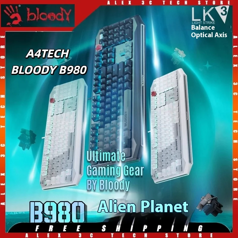A4TECH BLOODY B980 Механическая клавиатура Игровые колпачки из ПБТ LK Выключатель света с возможностью горячей замены Эргономичные игровые клавиатуры RGB для Windows Mac
A4TECH BLOODY B980 Механическая клавиатура Игровые колпачки из ПБТ LK Выключатель света с возможностью горячей замены Эргономичные игровые клавиатуры RGB для Windows Mac