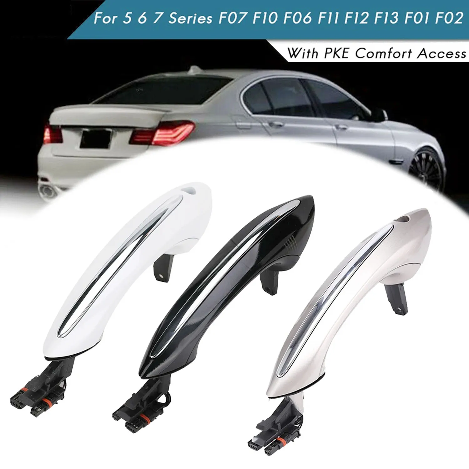 Подходит для BMW 5/6/7 серии F07 F10 F01 F11 F12, черные внешние дверные ручки OE 51217231931 51217231932 51217231933 51217231934
Подходит для BMW 5/6/7 серии F07 F10 F01 F11 F12, черные внешние дверные ручки OE 51217231931 51217231932 51217231933 51217231934