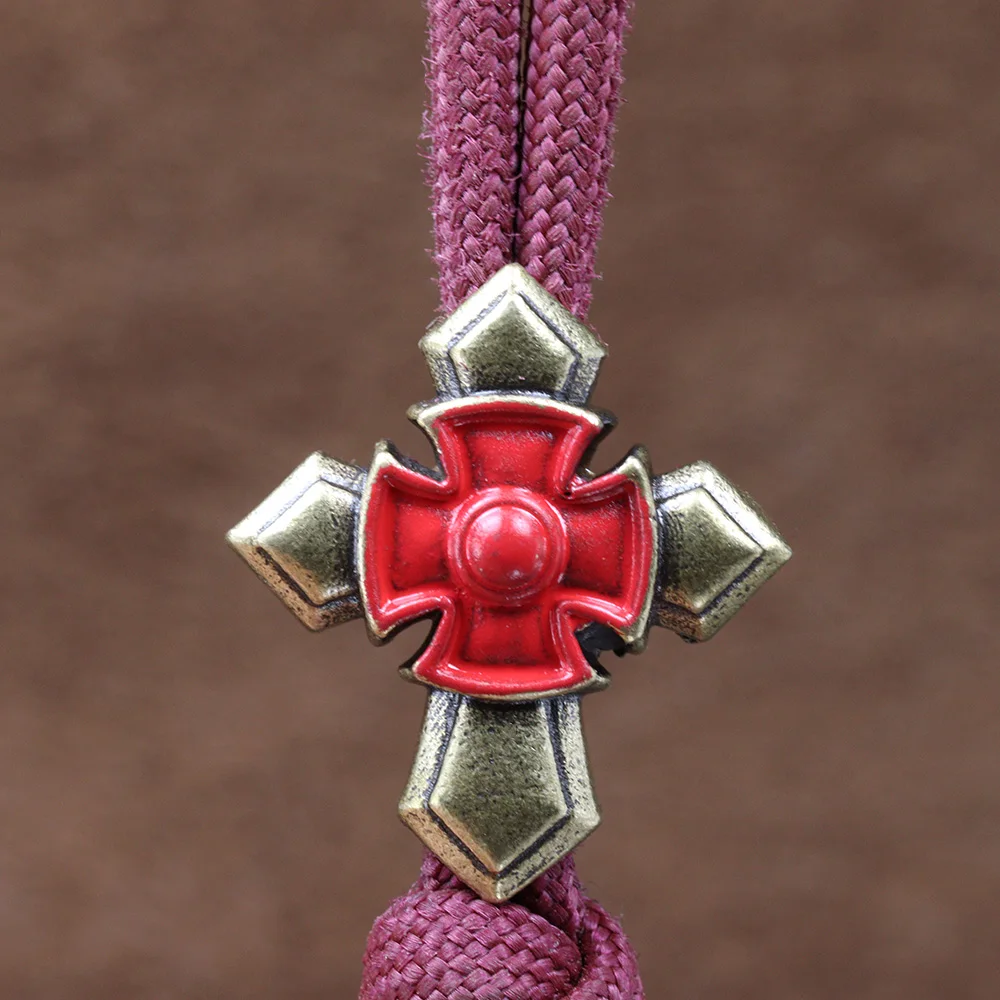 Red Templar Crusader Cross Paracord Bead EDC Knife Lanyard Charms Vintage Metal Brass DIY Umbrella Rope Bracelet Pendant Outdoor
Red Templar Crusader Cross Paracord Bead EDC Knife Lanyard Charms Vintage Metal Brass DIY Umbrella Rope Bracelet Pendant Outdoor