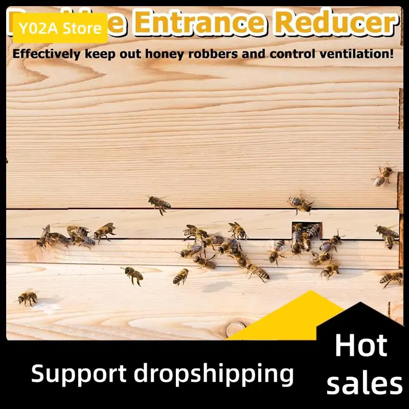 Y02A Beehive Entrance Reducer,6 Pack Wooden Hive Entrance Reducer 10 Frame Beehive Supplies With 2 Size Openings Control Warm
Y02A Beehive Entrance Reducer,6 Pack Wooden Hive Entrance Reducer 10 Frame Beehive Supplies With 2 Size Openings Control Warm
