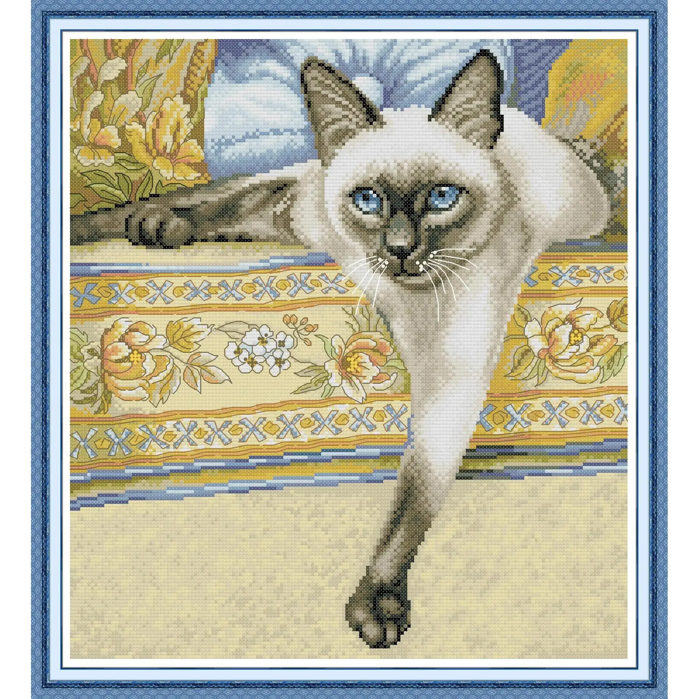 Joy Sunday-News Printedd Набор для вышивки крестом, Easy Pattern DIY, Aida 14/11CT, Набор для вышивания из штампованной ткани, Короткошерстная кошка
Joy Sunday-News Printedd Набор для вышивки крестом, Easy Pattern DIY, Aida 14/11CT, Набор для вышивания из штампованной ткани, Короткошерстная кошка