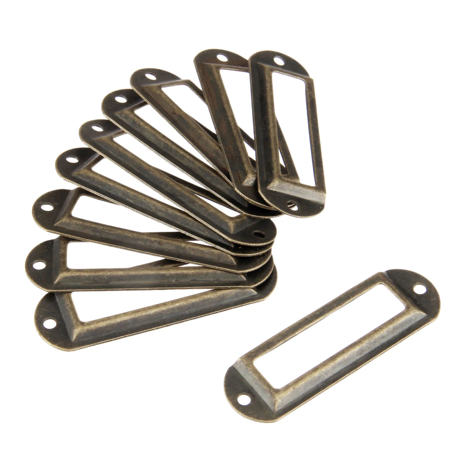 10pcs Retro File Name Card Holder for Furniture Cabinet Drawer Box 70*21mm Metal Label Pull Frame Handle
10pcs Retro File Name Card Holder for Furniture Cabinet Drawer Box 70*21mm Metal Label Pull Frame Handle