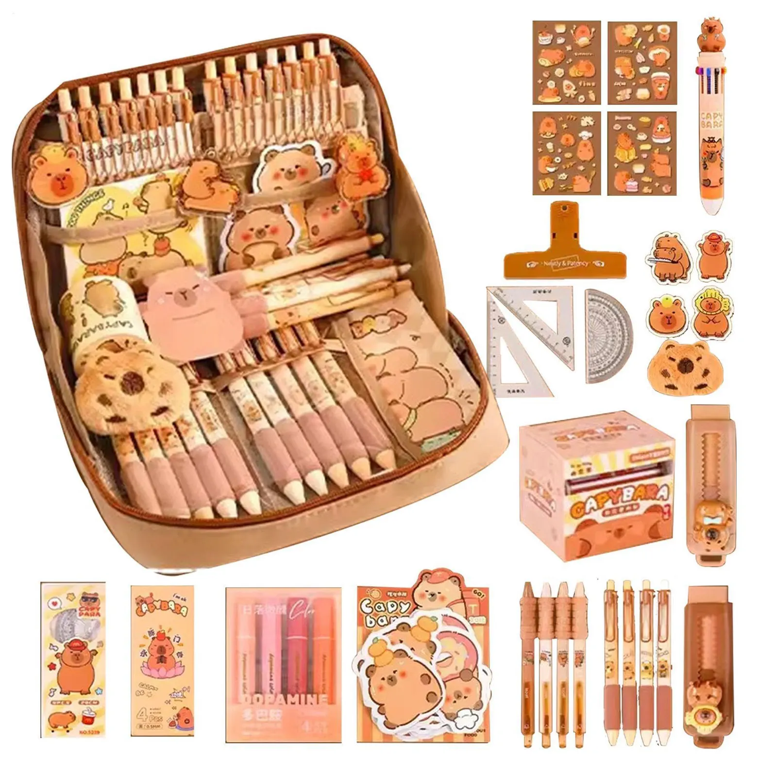Large Capacity Multi-layer Capybara Pencil Case For School Supplies Capybara Stationary Set For Kids
Large Capacity Multi-layer Capybara Pencil Case For School Supplies Capybara Stationary Set For Kids