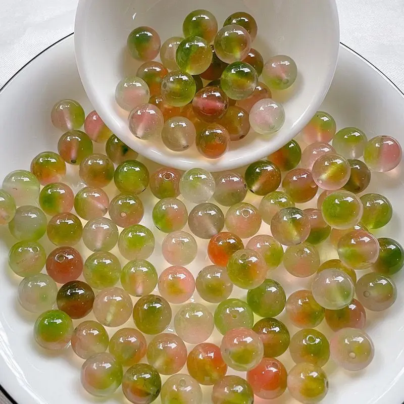 Natural Ice Jade 6/8/10mm Pink Green Floating Flower Loose Beads DIY Jewelry Making Round Beads for Bracelet Necklace Craft
Natural Ice Jade 6/8/10mm Pink Green Floating Flower Loose Beads DIY Jewelry Making Round Beads for Bracelet Necklace Craft