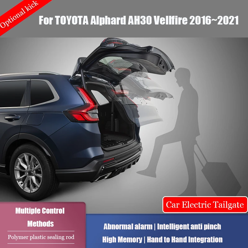 Car Power Trunk Lift Electric Hatch Tailgate Strut Auto Rear Door Actuator For TOYOTA Alphard AH30 Vellfire 2016~2021 Silently 
Car Power Trunk Lift Electric Hatch Tailgate Strut Auto Rear Door Actuator For TOYOTA Alphard AH30 Vellfire 2016~2021 Silently