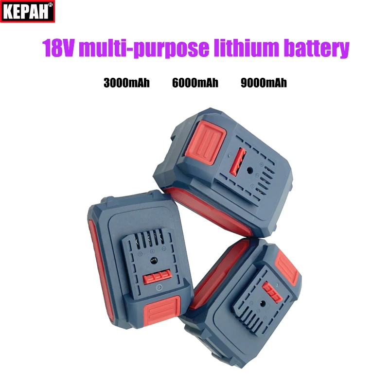 18V 9AH 6AH 3AH lithium battery,For 18V, 21V series electric tool water guns,drills, grinders, lawn mowers, vacuum cleaners, etc
18V 9AH 6AH 3AH lithium battery,For 18V, 21V series electric tool water guns,drills, grinders, lawn mowers, vacuum cleaners, etc