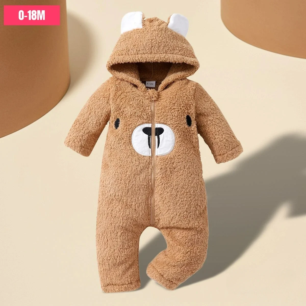 Newborn Jumpsuit Plush Bear Long Sleeve Hooded Autumn Winter Baby Romper Warm Soft Comfortable Baby Girls and Boys Clothing
Newborn Jumpsuit Plush Bear Long Sleeve Hooded Autumn Winter Baby Romper Warm Soft Comfortable Baby Girls and Boys Clothing