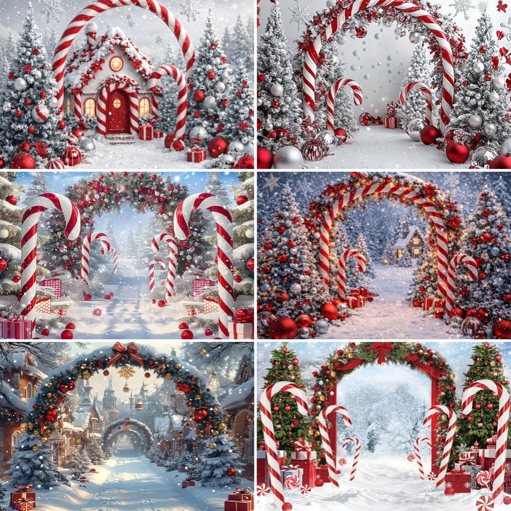 Christmas Candy Cane Arch Photography Backdrop Lollipop New Year Holiday Party Decoration Background Kids Photo Studio Banner
Christmas Candy Cane Arch Photography Backdrop Lollipop New Year Holiday Party Decoration Background Kids Photo Studio Banner