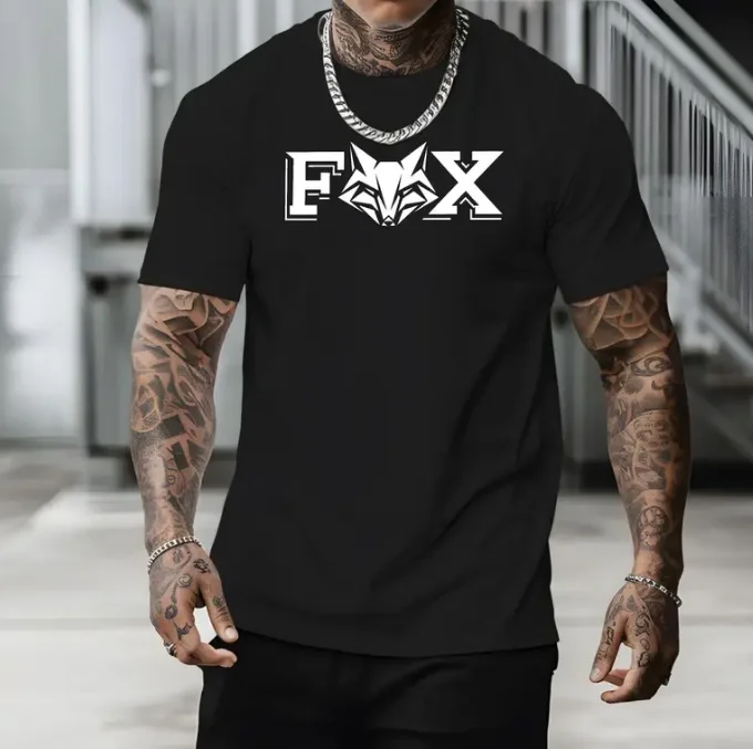 Men's Casual Sports T-shirt with Round Neck and Letter Print, Pure Cotton Breathable Summer Outdoor Clothing
Men's Casual Sports T-shirt with Round Neck and Letter Print, Pure Cotton Breathable Summer Outdoor Clothing