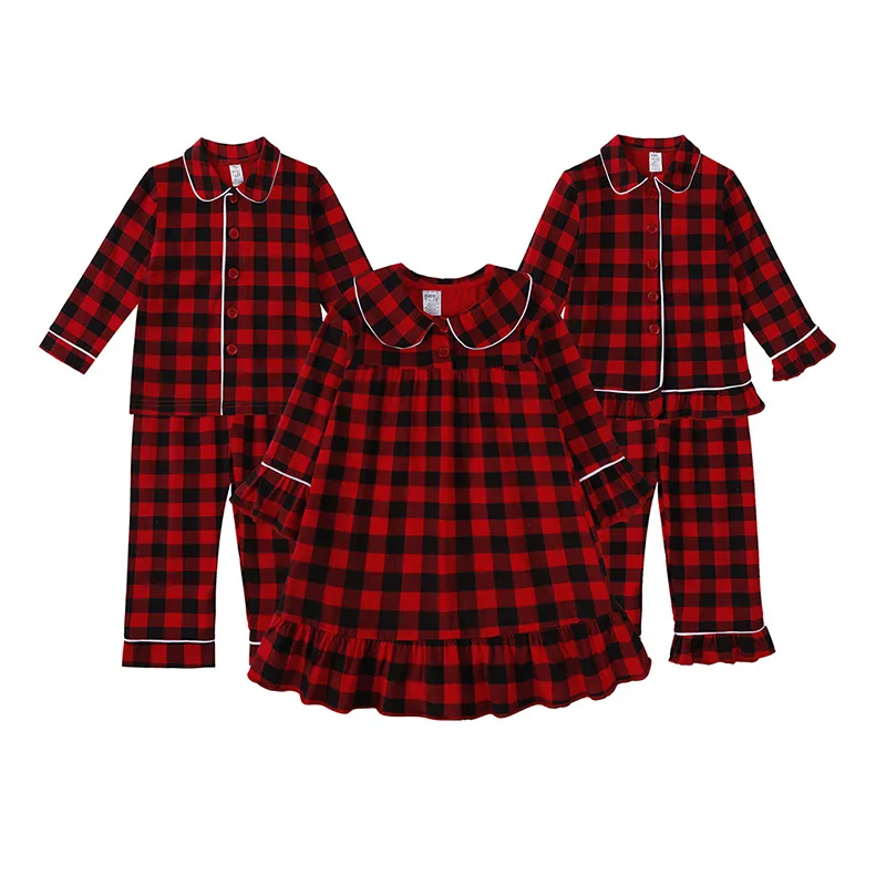 Xmas Look Plaid Print Toddler Boys Girls Matching Set Christmas Cotton Pajamas Baby Girl Dress Long Sleeve Warm Soft Sleepwear
Xmas Look Plaid Print Toddler Boys Girls Matching Set Christmas Cotton Pajamas Baby Girl Dress Long Sleeve Warm Soft Sleepwear