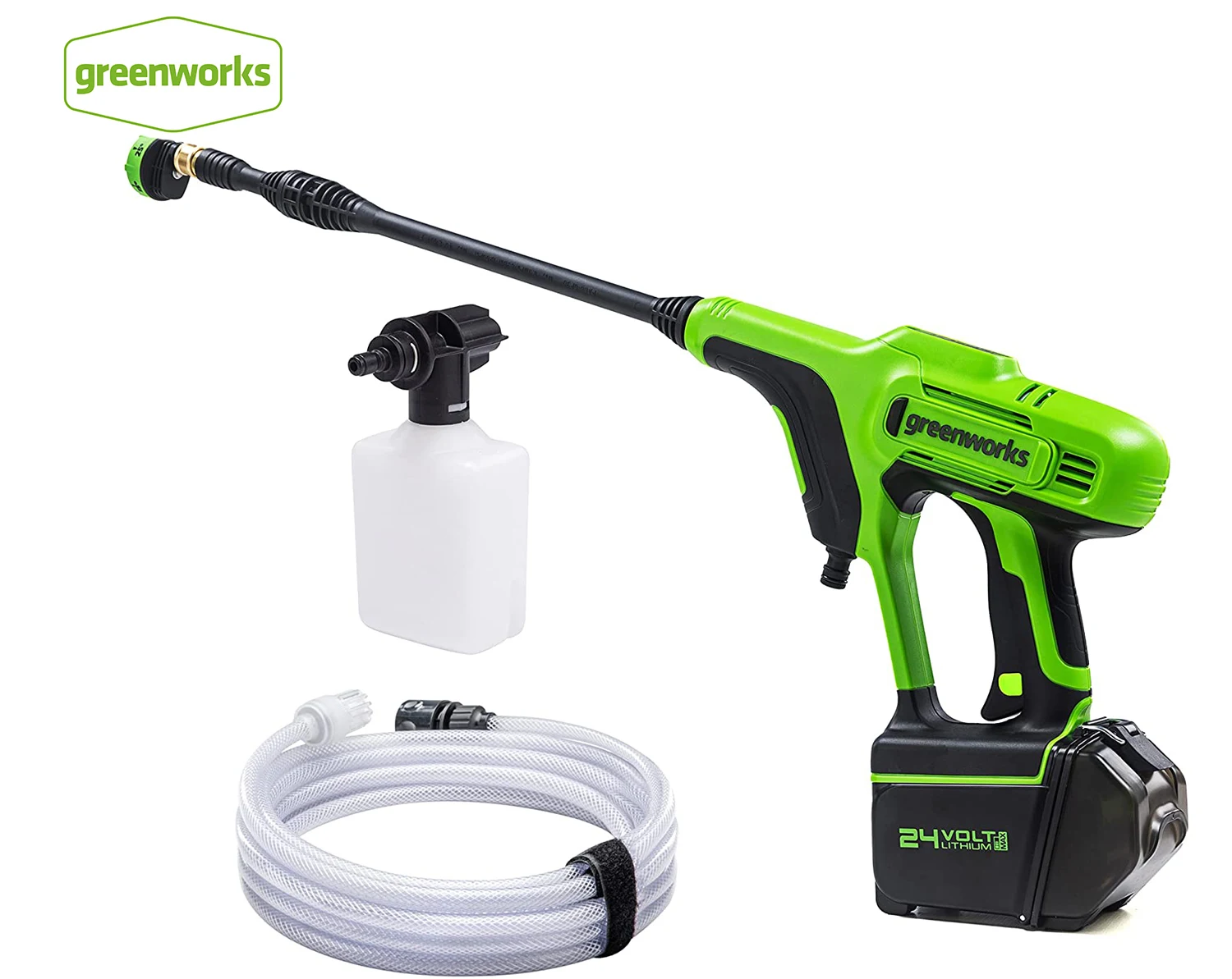 greenworks 24v High pressure Cleaner 24Bar 400w Spray gun cleaner self-priming Household Portable rechargeable cordless washer
greenworks 24v High pressure Cleaner 24Bar 400w Spray gun cleaner self-priming Household Portable rechargeable cordless washer